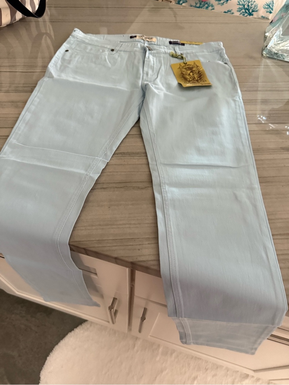 Vigold Pastel Blue Women's Pants
